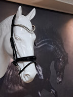 My Elite Tack Frontriem U-vorm met hartsteentjes