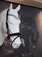My Elite Tack Frontriem U-vorm met hartsteentjes