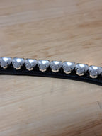My Elite Tack Frontriem U-vorm met hartsteentjes