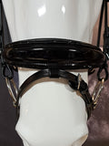My Elite Tack Gecombineerde Conische Neusriem | Black Crystal Glitter | Patent details