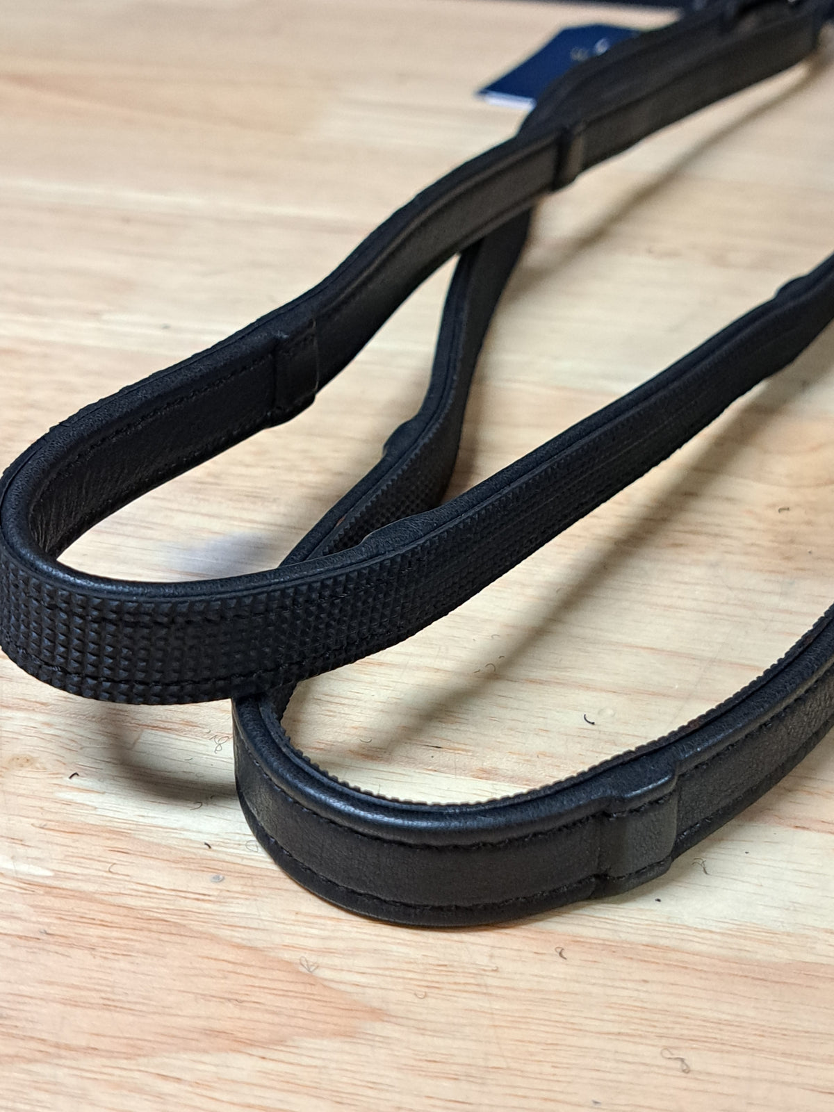 My Elite Tack Zachte leren teugels met binnenstops | éénzijdig rubber | blinde sluiting