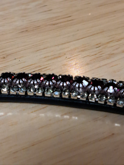 My Elite Tack Frontriem Amethyst/Black Diamond