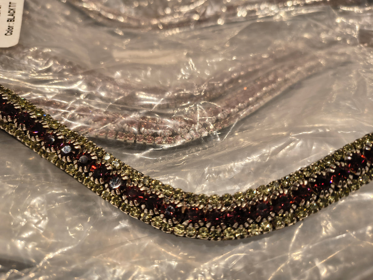 My Elite Tack Frontriem Amethyst/Black Diamond