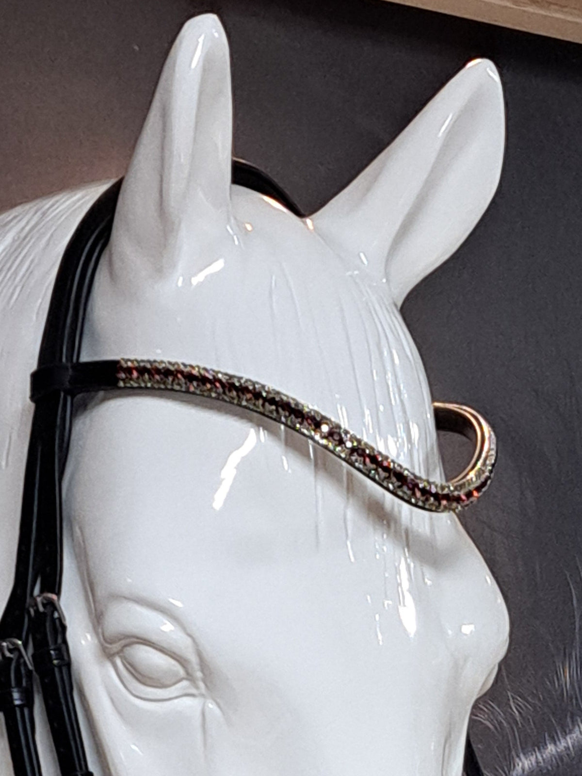 My Elite Tack Frontriem Amethyst/Black Diamond