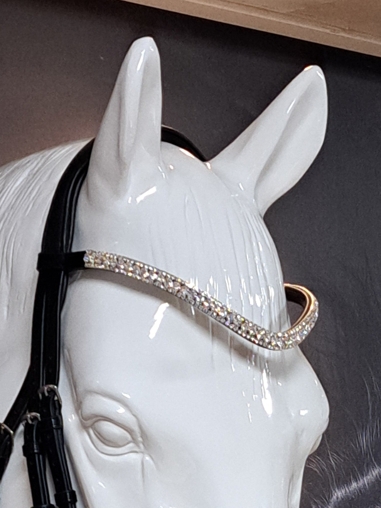 My Elite Tack Frontriem Clear Crystal