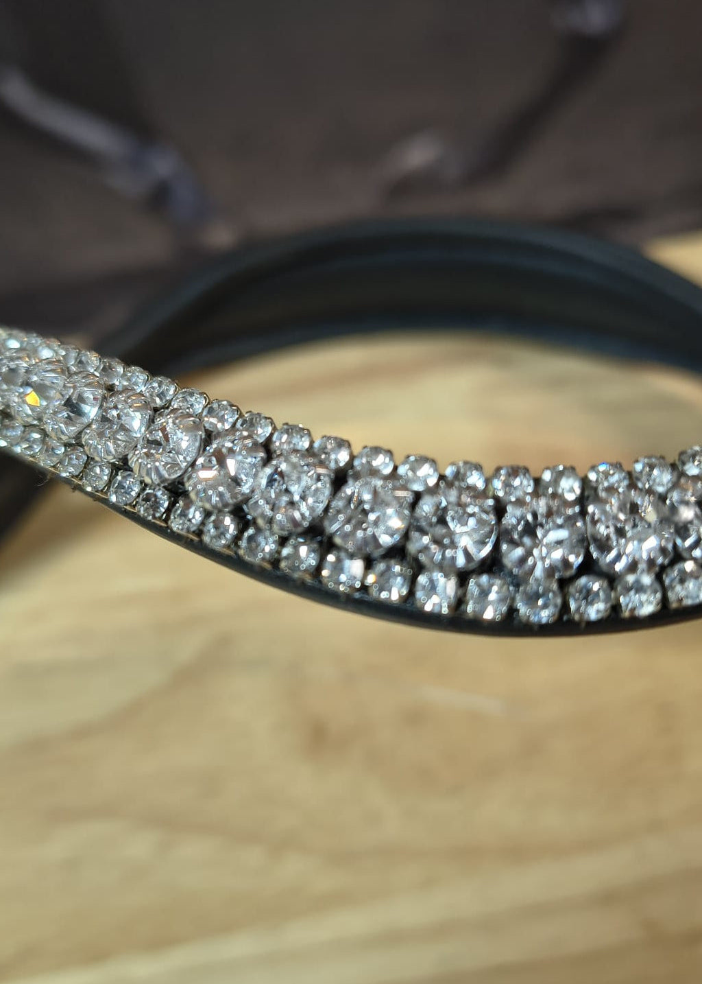 My Elite Tack Frontriem Clear Crystal