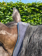 My Elite Tack Midnight Suede Luxe Halster – Navy & Gun Metal Edition